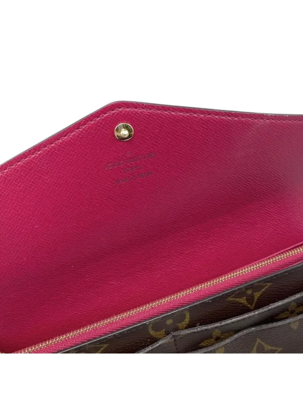 Louis Vuitton Bifold Wallet Portefeuille Sarah Monogram Fuchsia Pink
